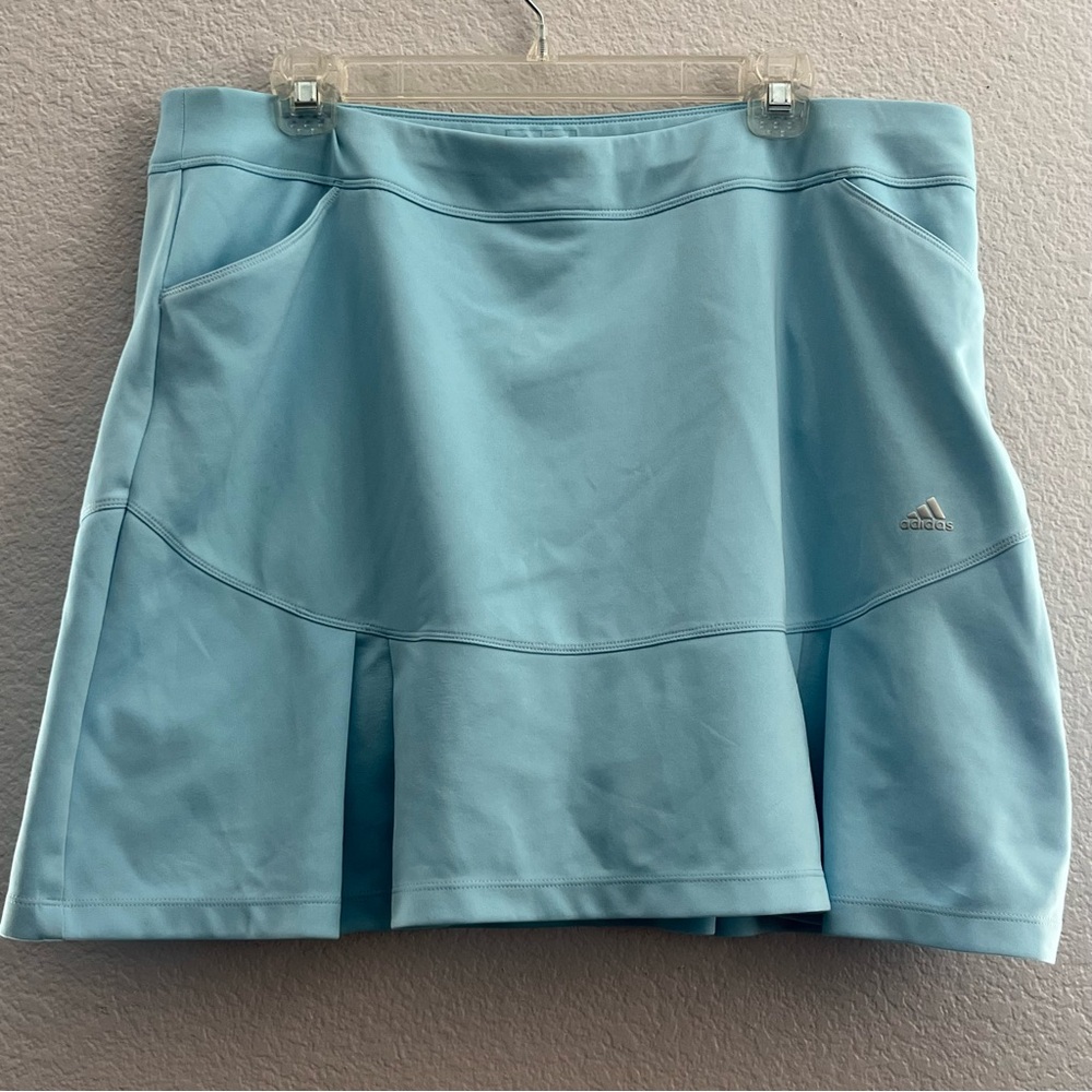 ADIDAS Women's Pleated Golf Tennis Skort Baby Blue SIZE: XL
